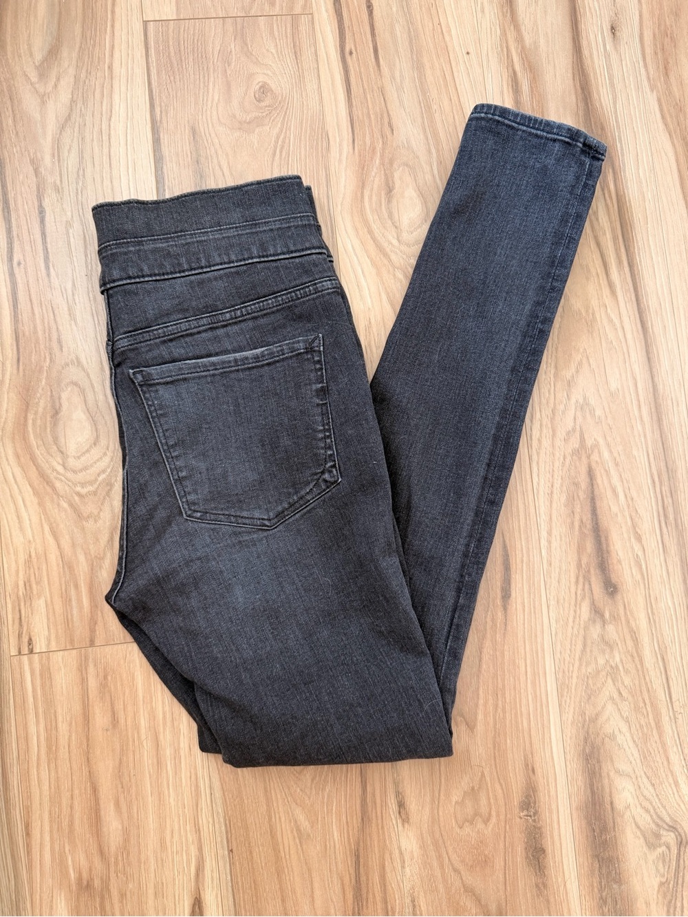 Express High-Rise Dark Gray Skinny Jeans